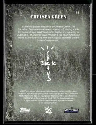 2025 Topps Chrome WWE x Cactus Jack #61 Chelsea Green