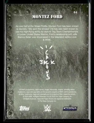 2025 Topps Chrome WWE x Cactus Jack #64 Montez Ford
