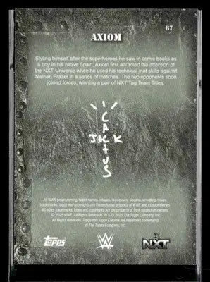2025 Topps Chrome WWE x Cactus Jack #67 Axiom