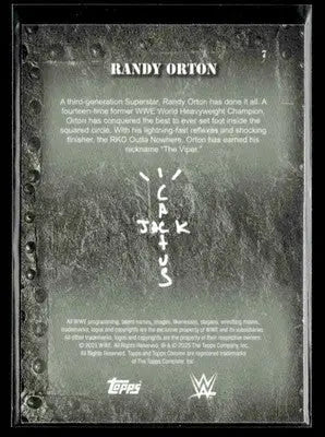 2025 Topps Chrome WWE x Cactus Jack #7 Randy Orton