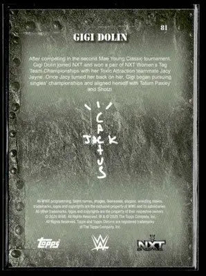 2025 Topps Chrome WWE x Cactus Jack #81 Gigi Dolin