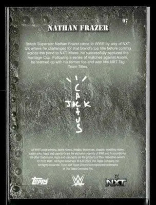 2025 Topps Chrome WWE x Cactus Jack #97 Nathan Frazer