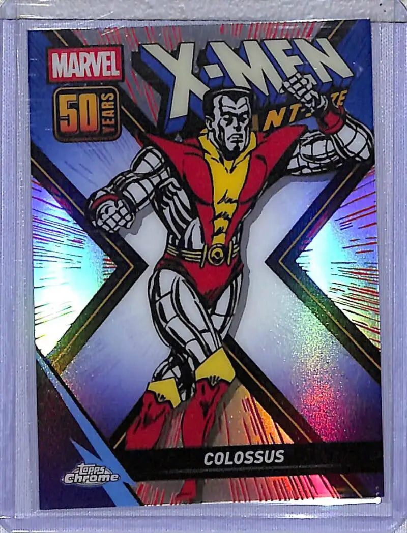 Colossus Marvel Trading Card from 2025 Topps Chrome Giant Size Anniversary collection