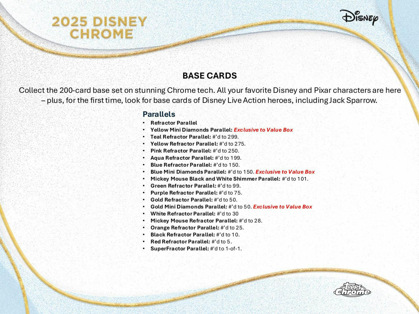 2025 Topps Disney Chrome 7-Pack Blaster Box | Columbia Sports Cards