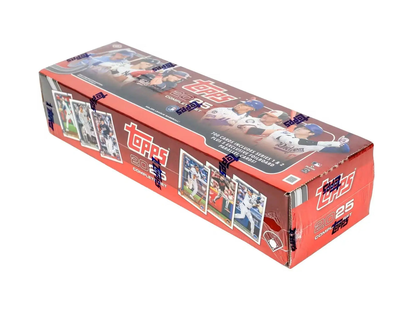 Red Topps Baseball Card Collector’s Box from 2025 Topps Factory Set Baseball Hobby