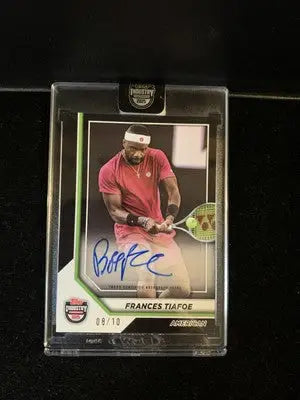 Frances Tiafoe autographed trading card from 2025 Topps Industry Conference product