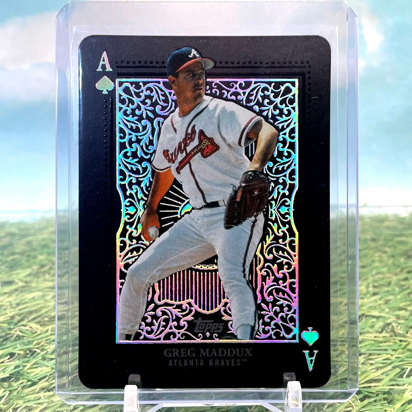 2025 Topps Series 1 All Aces Greg Maddux Black SSP case hit rare baseball card