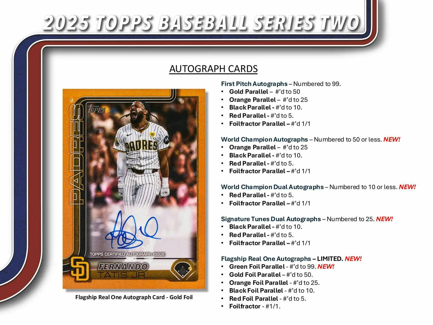 2025 Topps Series 2 Baseball retail exclusive holo foil autograph card in foil parallel