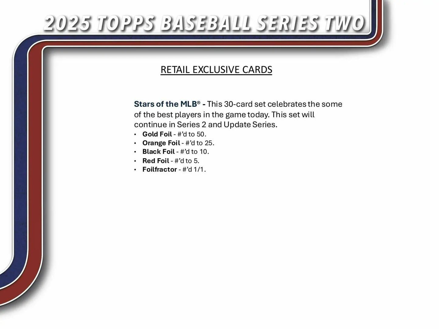 2025 Topps Series 2 Baseball retail exclusive holo foil and foil parallel cards