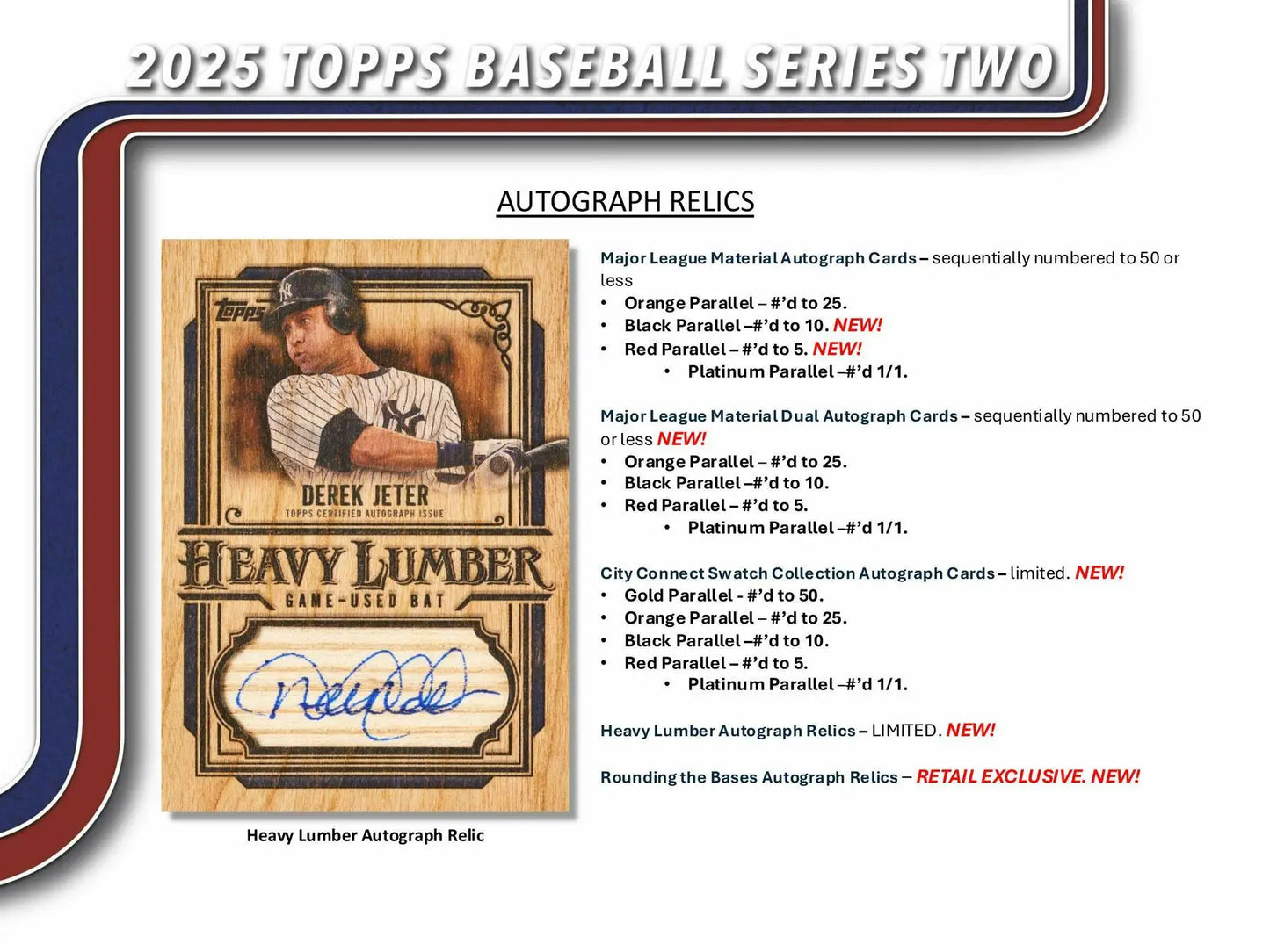 2025 Topps Series 2 Baseball retail exclusive holo foil autograph relic card