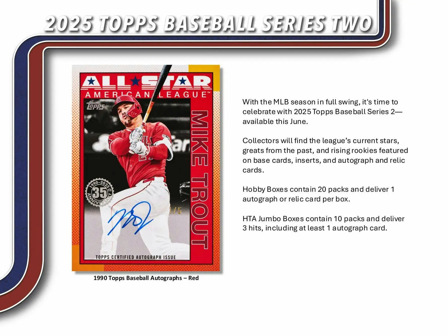 2025 Topps Series 2 Baseball Hobby Box with hobby exclusive rainbow foil foil parallel