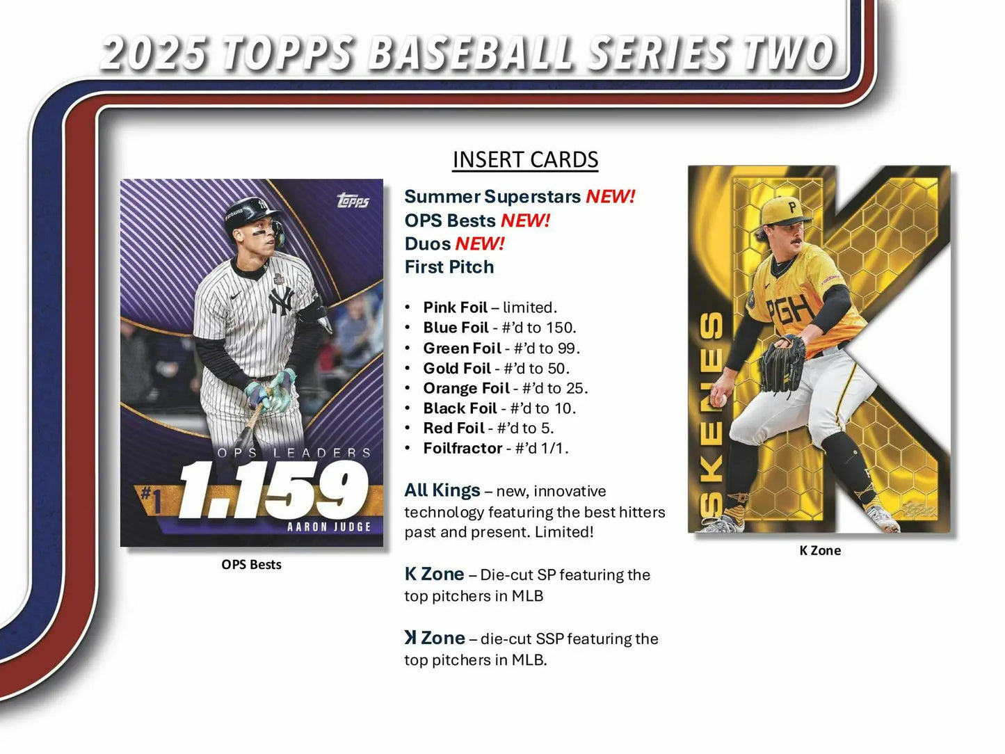 2025 Topps Series 2 Baseball Hobby Box with hobby exclusive rainbow foil and foil parallel cards