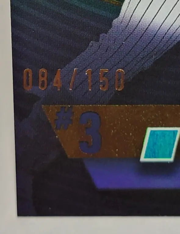 Baseball card detail of Juan Soto with blue holo foil from 2025 Topps Series 2