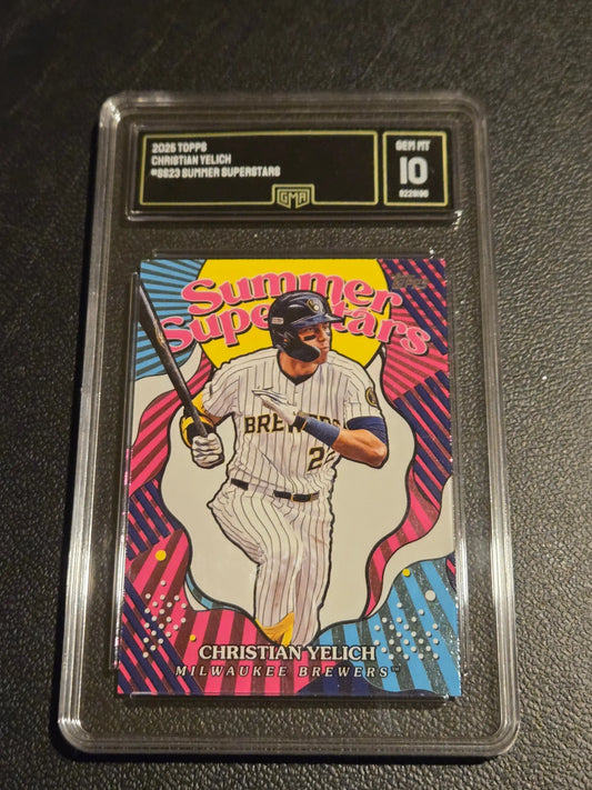 2025 Topps #SS-23 Christian Yelich Summer Superstars GMA 10