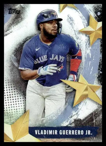 Original gloss Baseball trading card of Vladimir Guerrero Jr. from Topps Stars 2025
