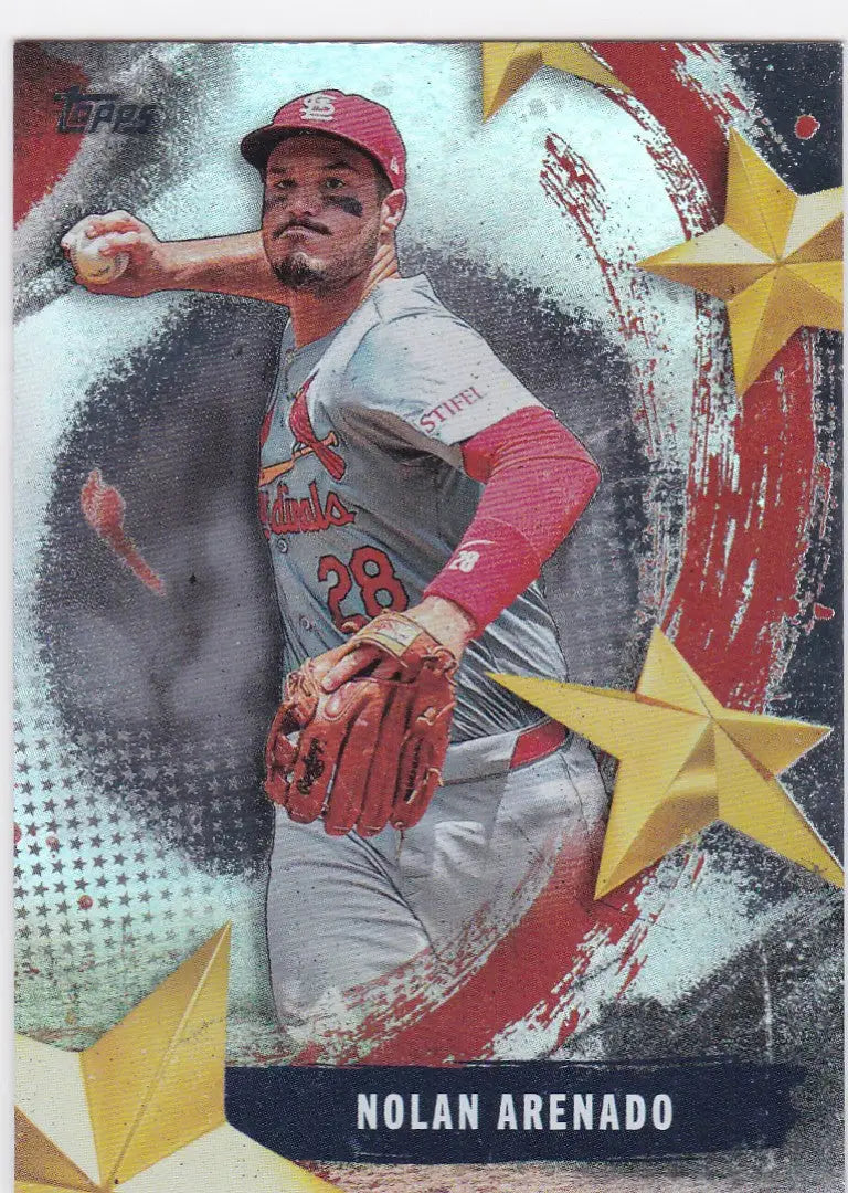 Nolan Arenado baseball card from 2025 Topps Stars of the MLB series featuring Arenado St Louis