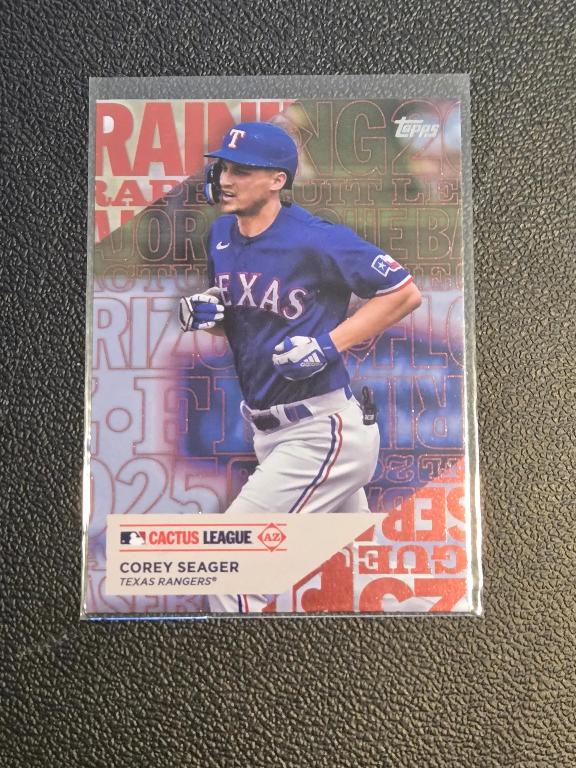 Baseball trading card of Corey Seager from Seager Training Grounds by Topps