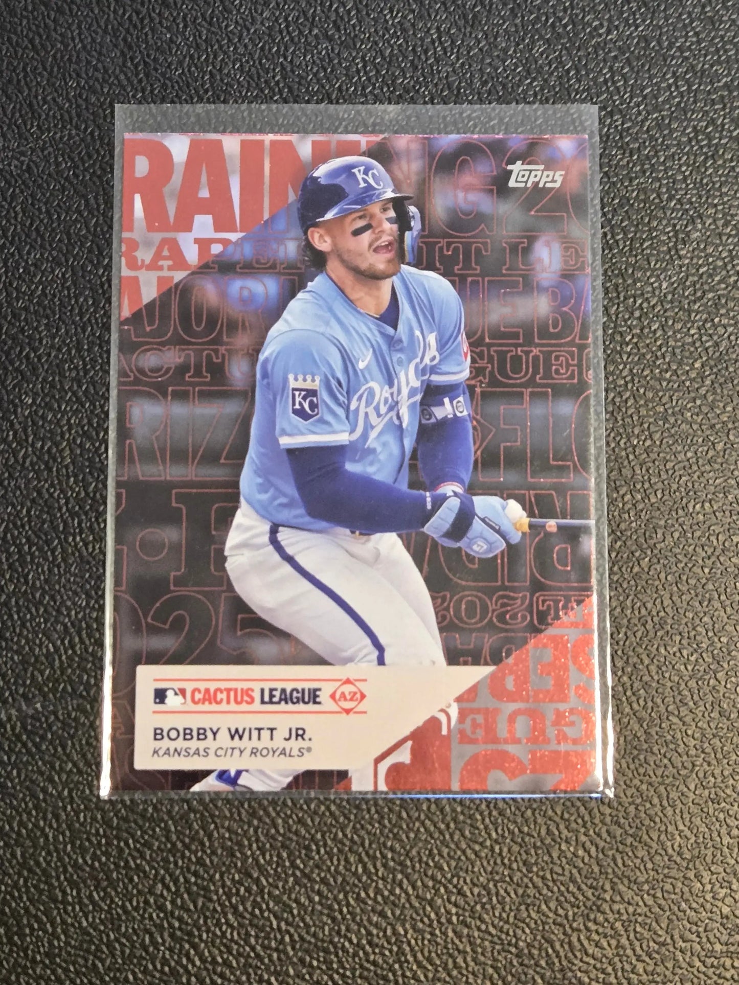Bobby Witt Jr. Topps baseball card from 2025 Topps Training Grounds collection