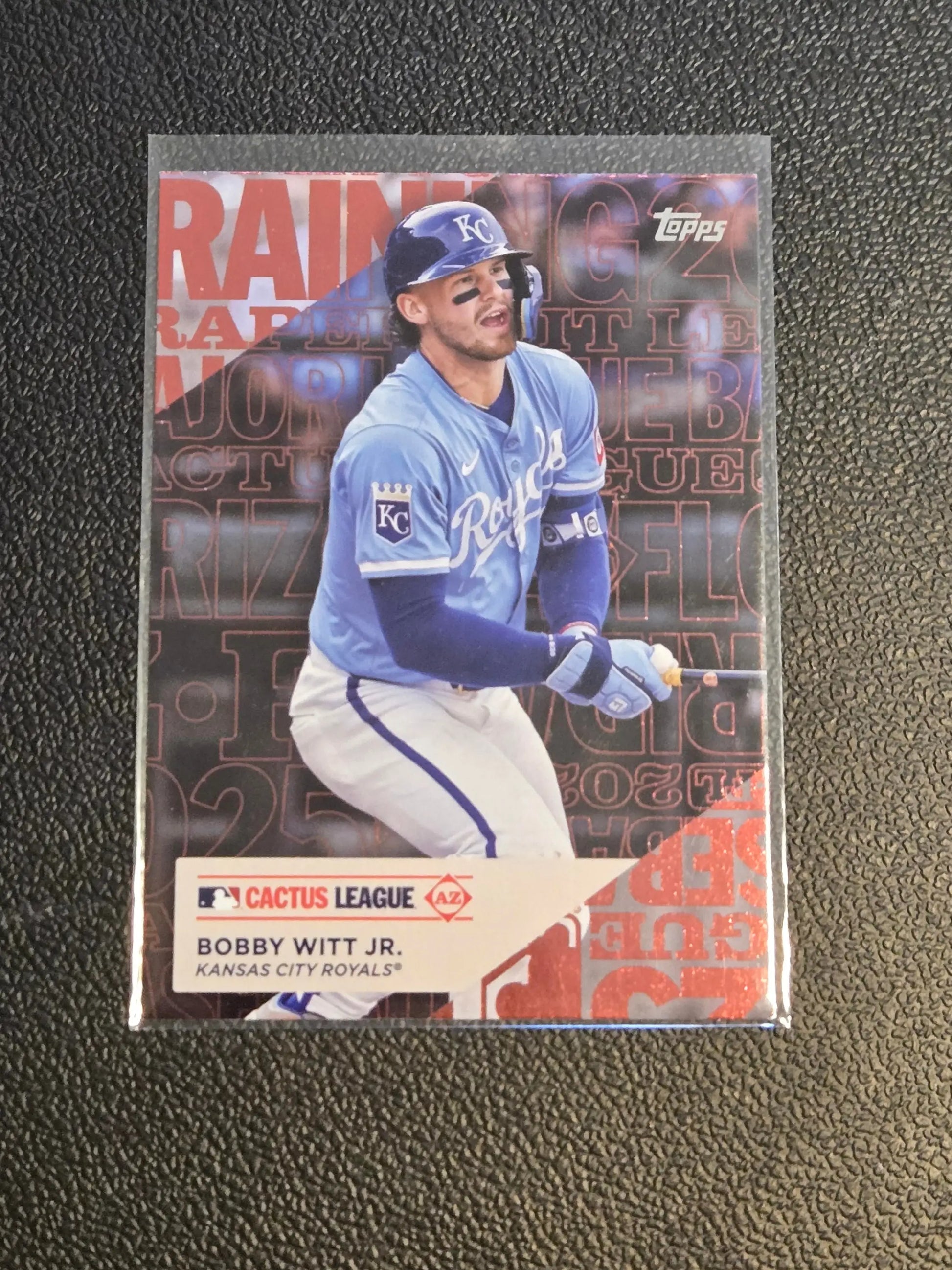 Bobby Witt Jr. Topps baseball card from 2025 Topps Training Grounds collection