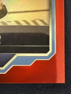 Right edge of a Red & Blue refractor trading card featuring Chase Hooper from Topps UFC Chrome