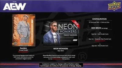 AEW trading cards from the 2025 Upper Deck AEW Wrestling Blaster Box, base set collection
