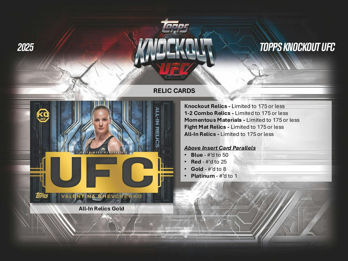 2025 Topps Knockout UFC Hobby Box | Columbia Sports Cards