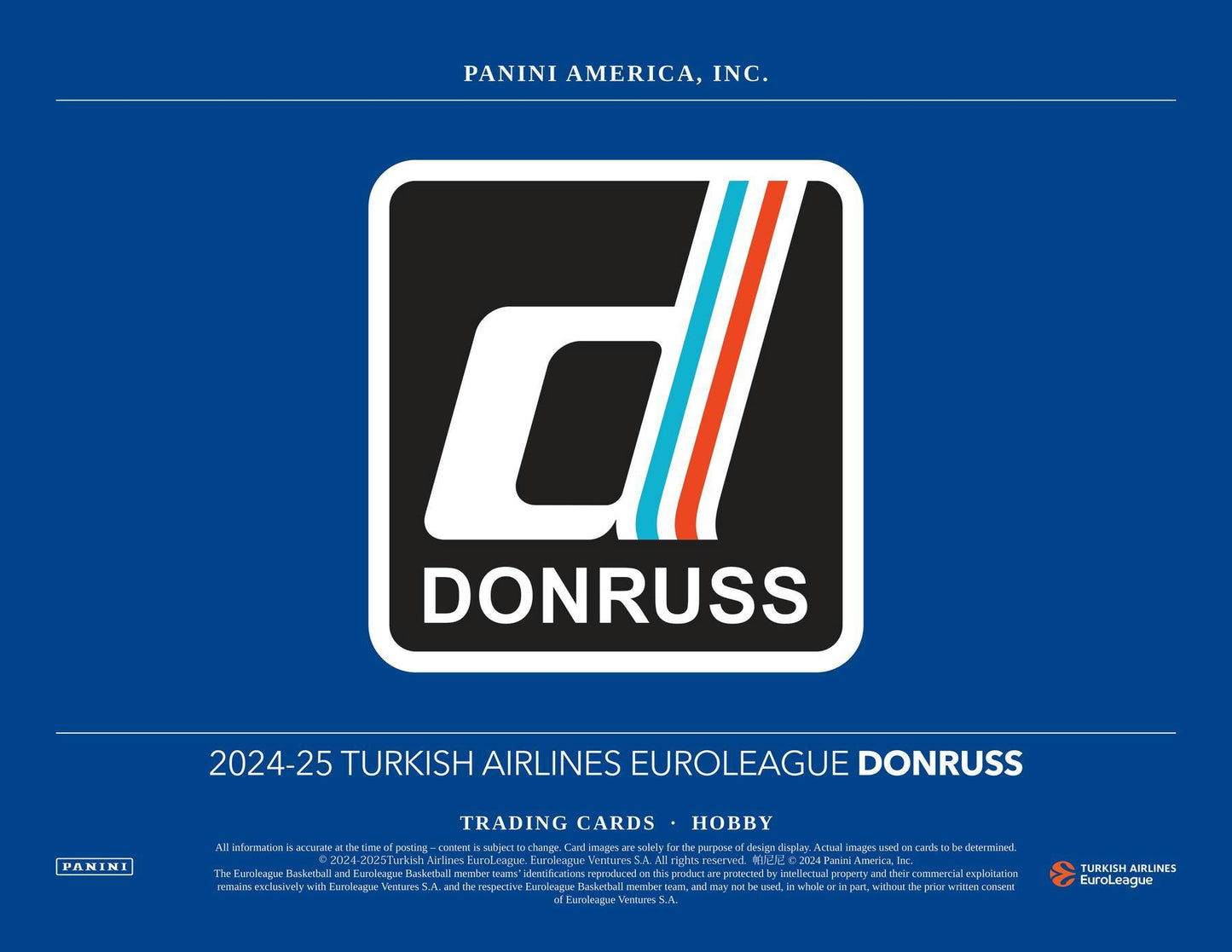 2024-25 Panini Donruss Turkish Airlines EuroLeague Basketball Hobby Box