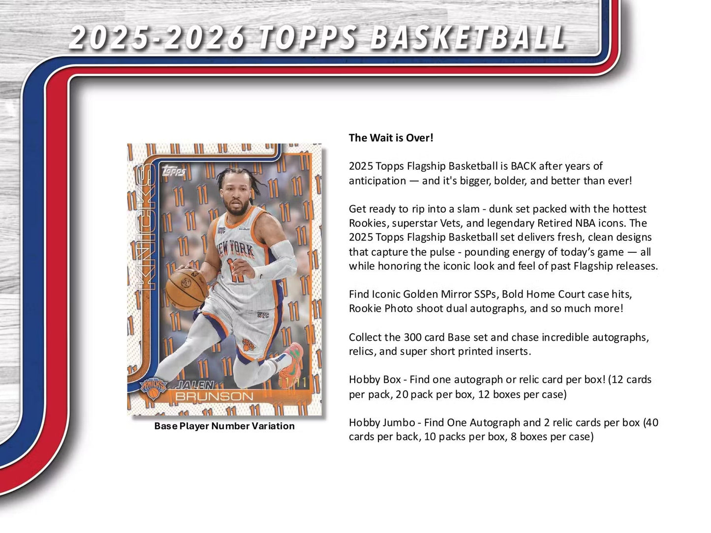 2025-26 Topps Basketball Hobby Jumbo Box