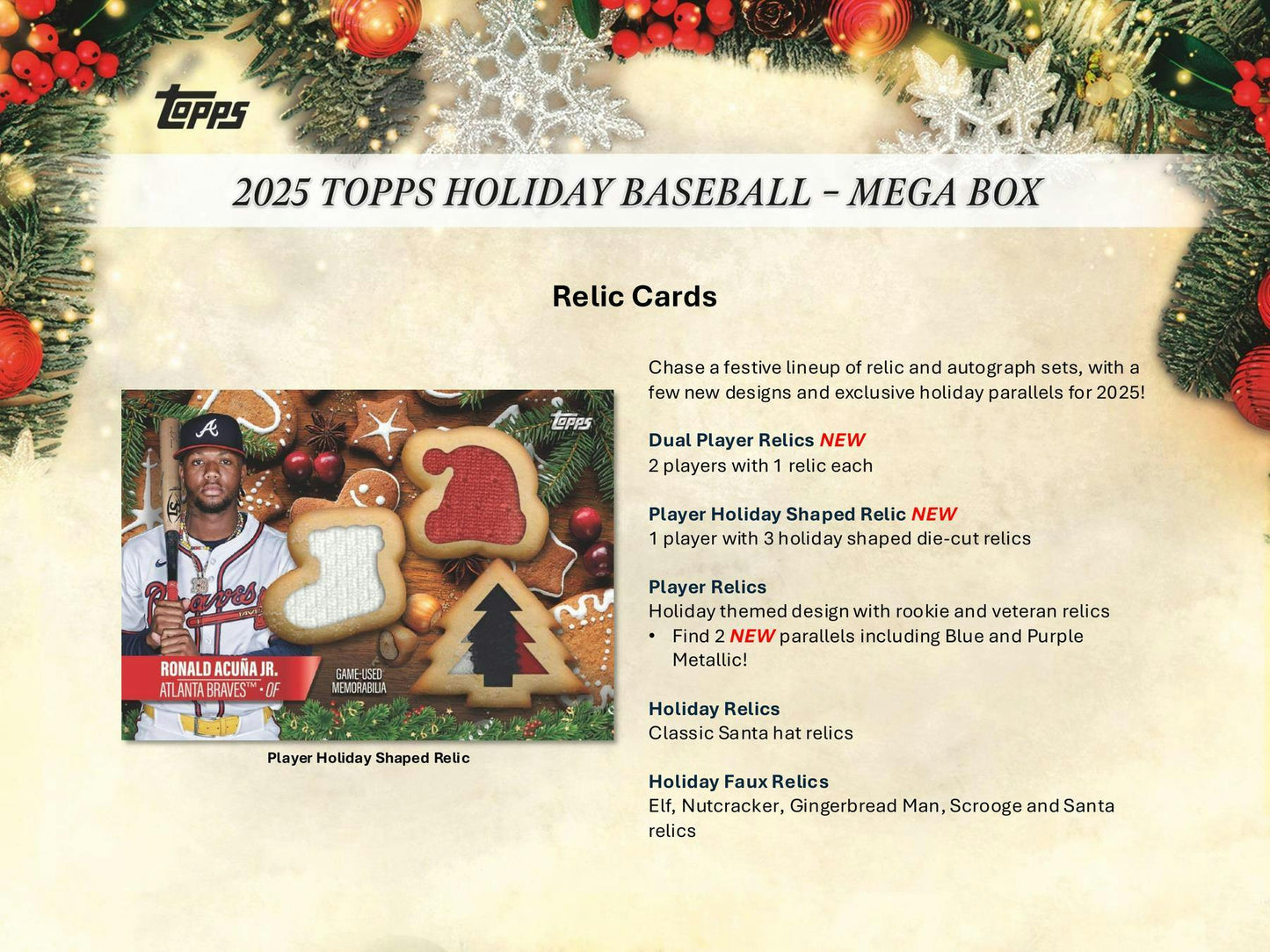 2025 Topps Holiday Baseball Mega Box | Columbia Sports Cards