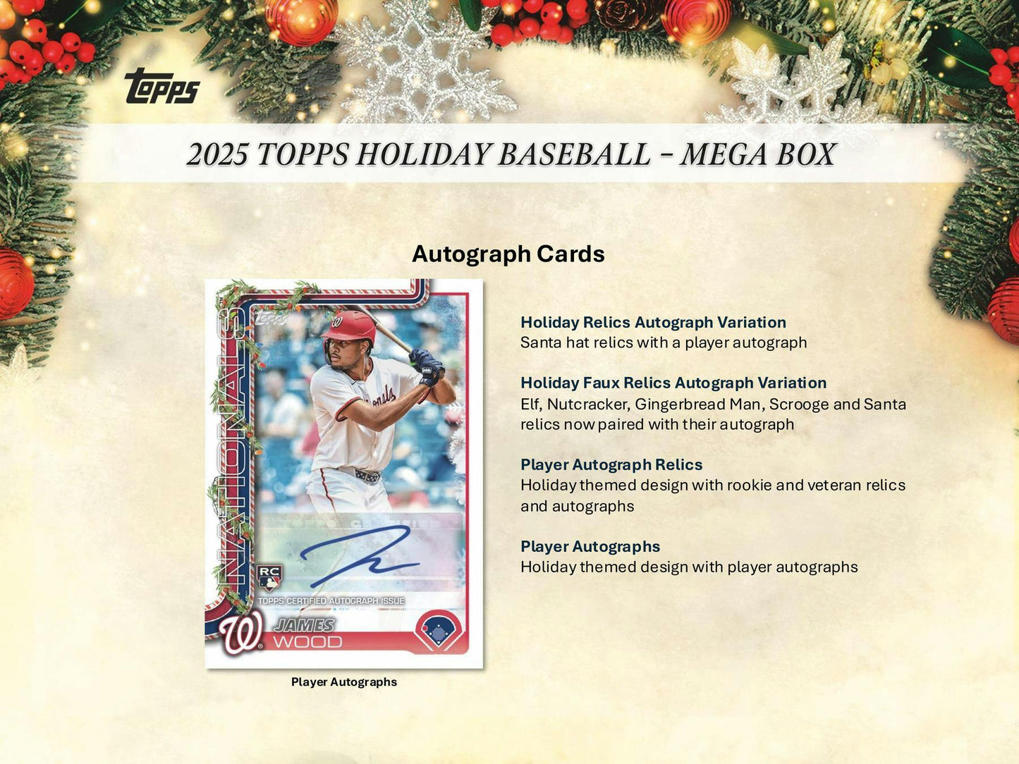 2025 Topps Holiday Baseball Mega Box | Columbia Sports Cards