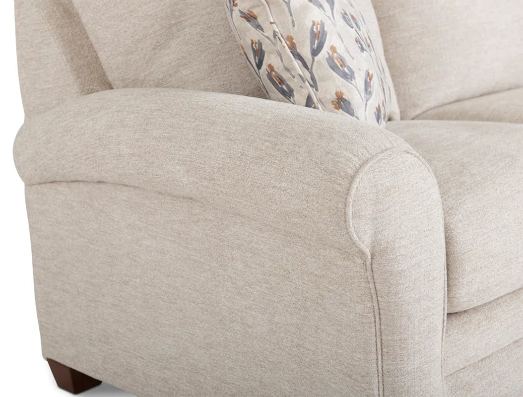 Coziest Transitional Sofa Flared Arms And Wooden Legs-4