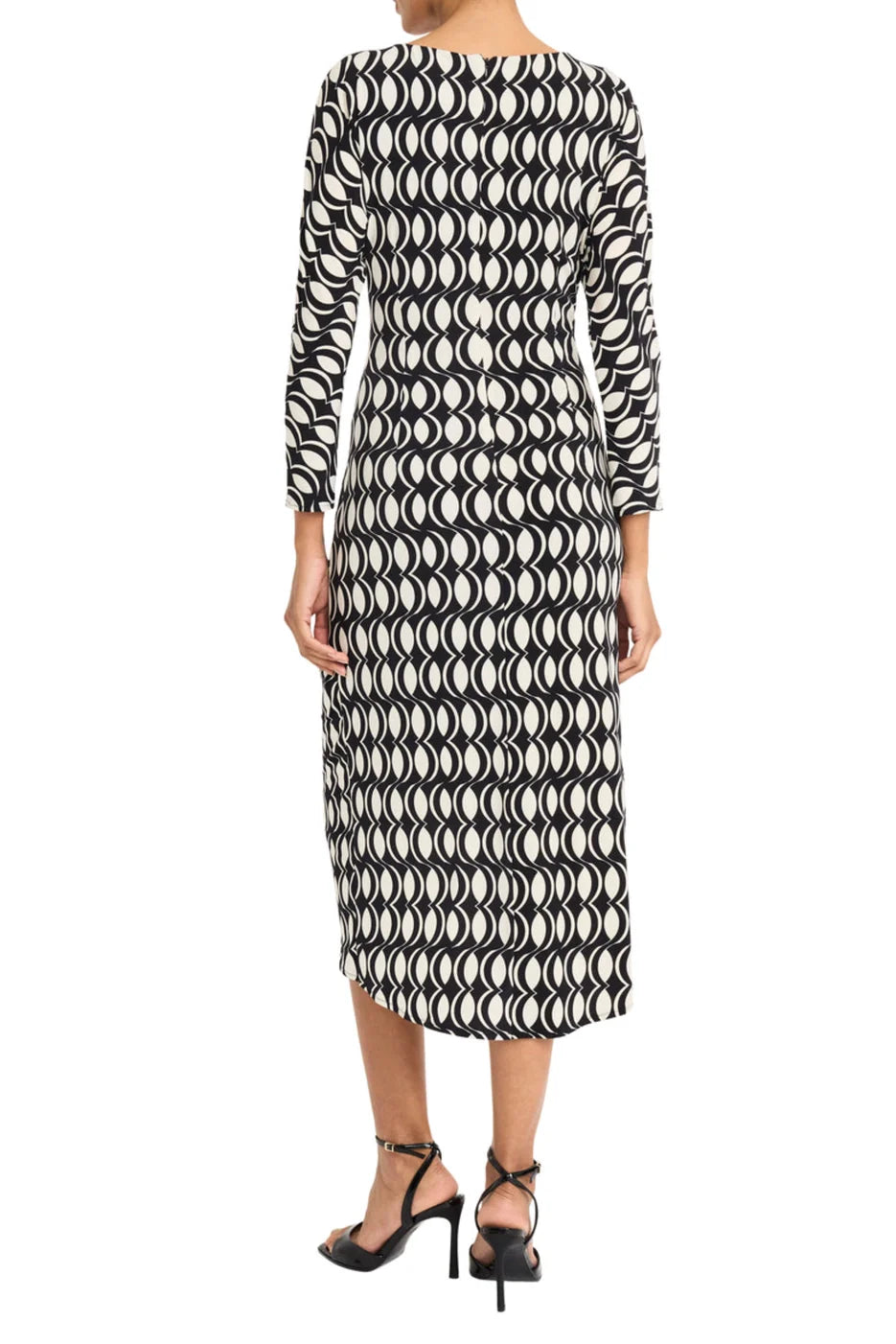 Maggy London Geo Print Midi Day Dress
