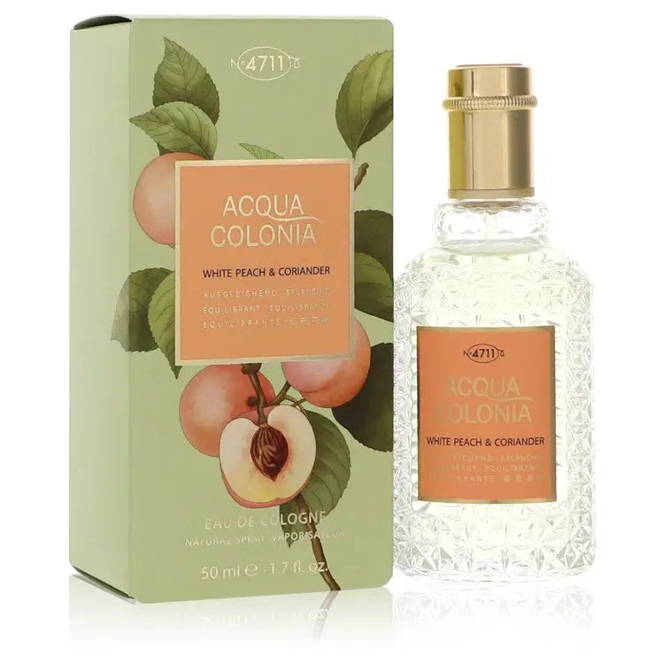 4711 Acqua Colonia White Peach & Coriander by 4711 - Eau De Cologne Spray (Unisex) 1.7 oz - Women / Medium - Eau De