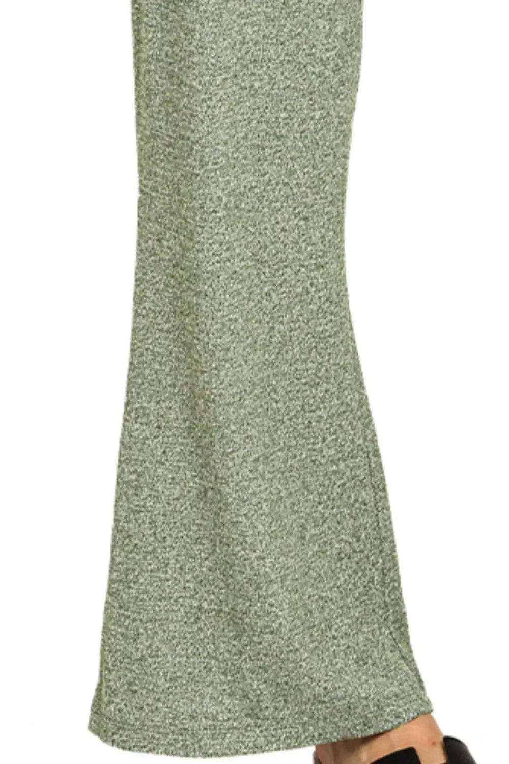 Zenana Soft Elastic Waisted Flare Pants