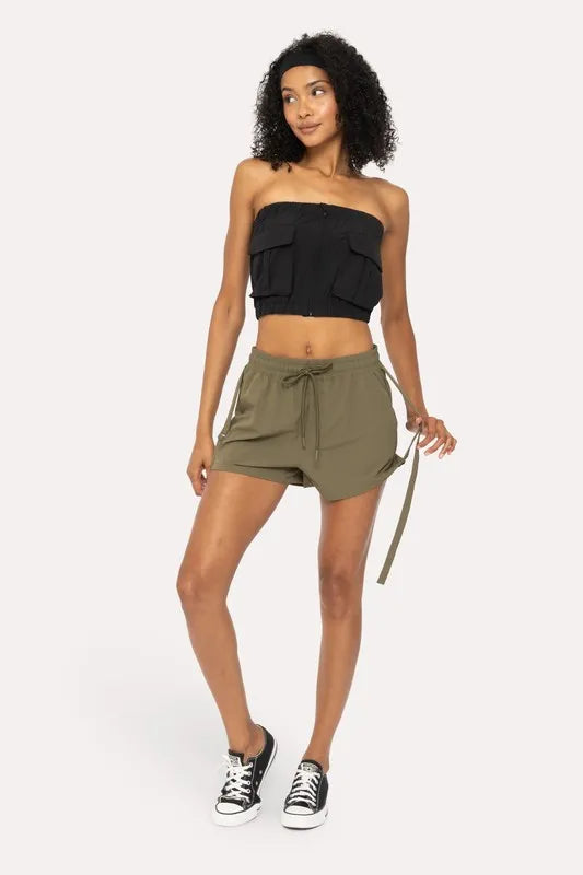 MONO B Cargochic Ribstop Tube Top