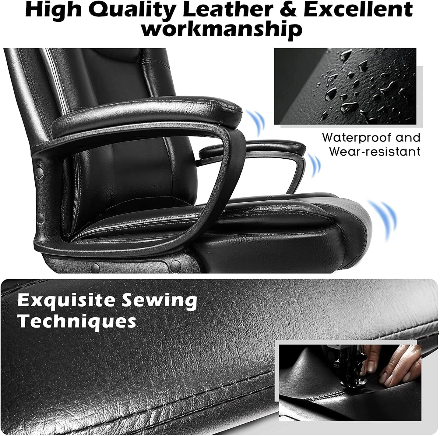 Ergonomic Executive Chair with Lumbar Support-4