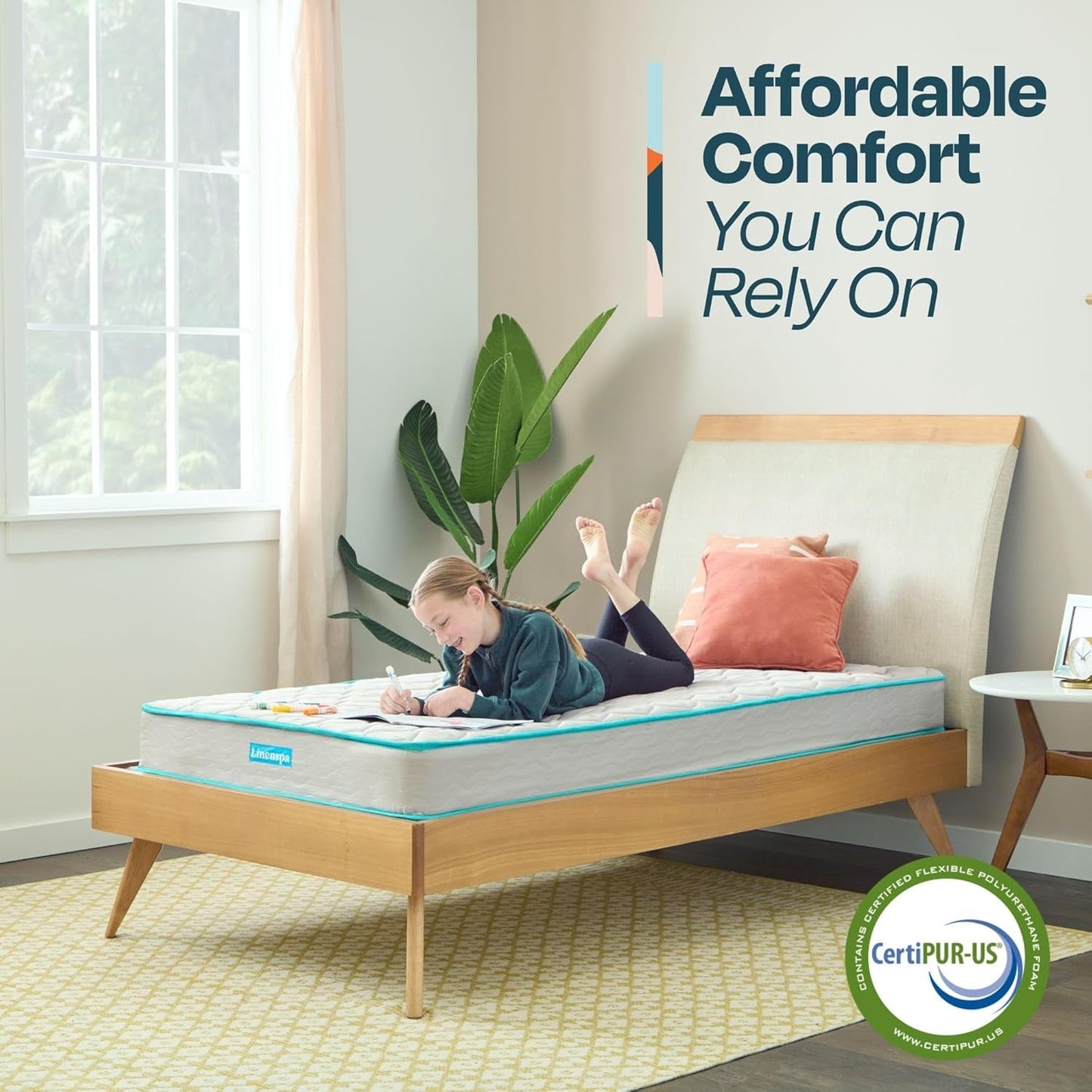 Twin Size Firm Mattress with Foam and Bonnell Springs-4