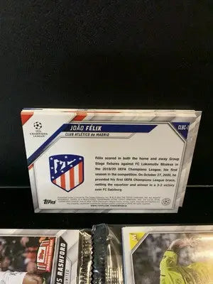 João Félix international trading card from 8-Sealed Packs 2022 Topps Trading Card Day SOCCER Champions League