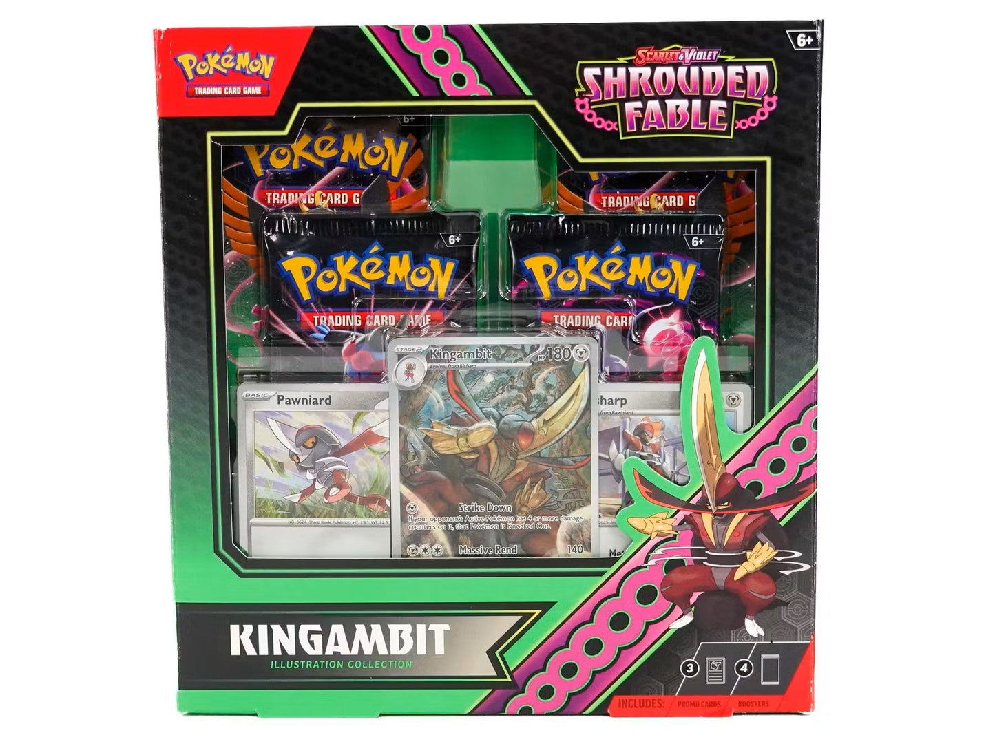 Pokemon Scarlet & Violet: Shrouded Fable Kingambit Illustration Collection Box