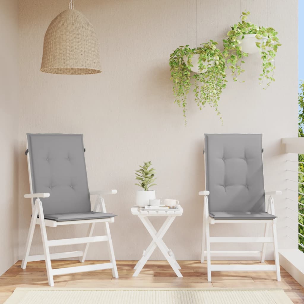 vidaXL Chair Cushion Water Repellent Garden High Back Chair Cushion Pad Fabric-14