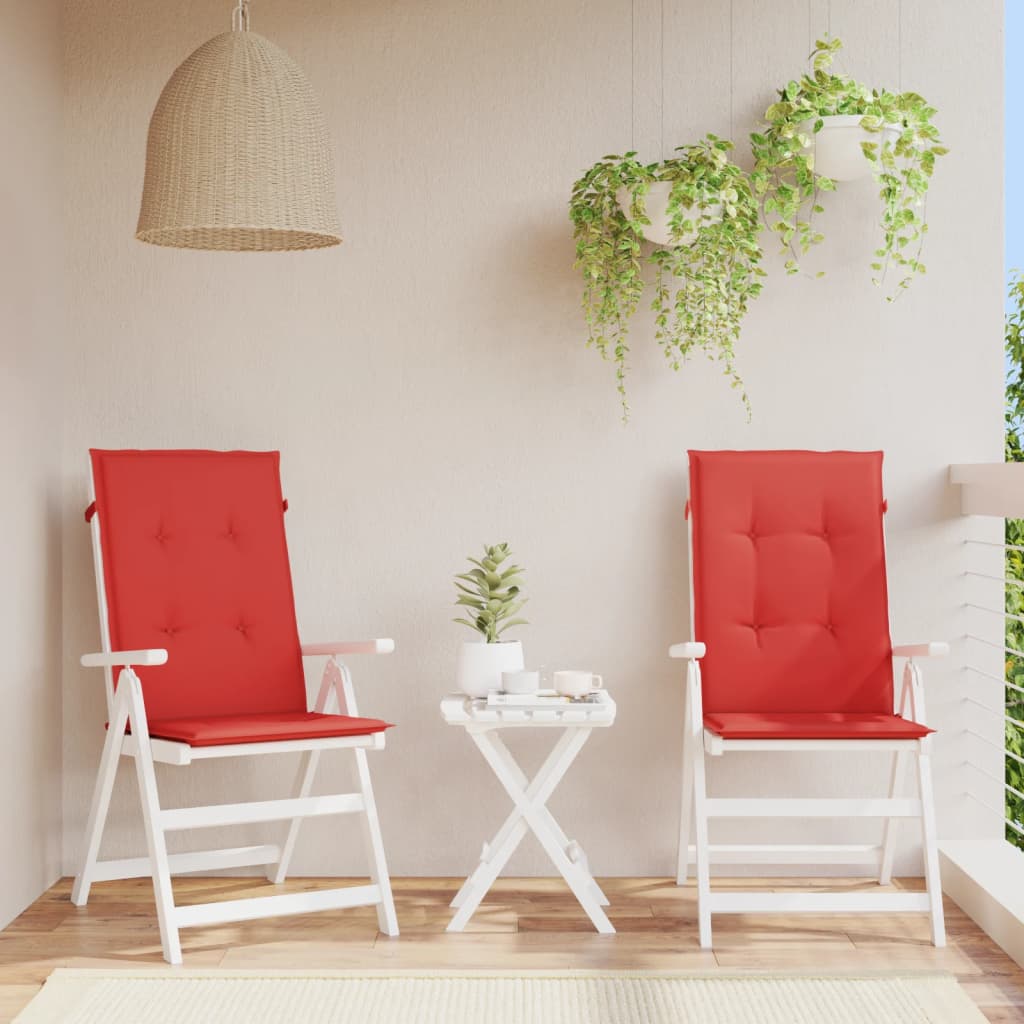vidaXL Chair Cushion Water Repellent Garden High Back Chair Cushion Pad Fabric-22