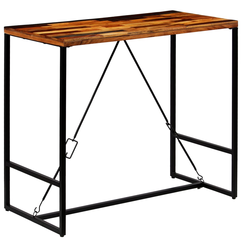 vidaXL Bar Table Pub Table Bistro Table for Dining Room Solid Reclaimed Wood-1