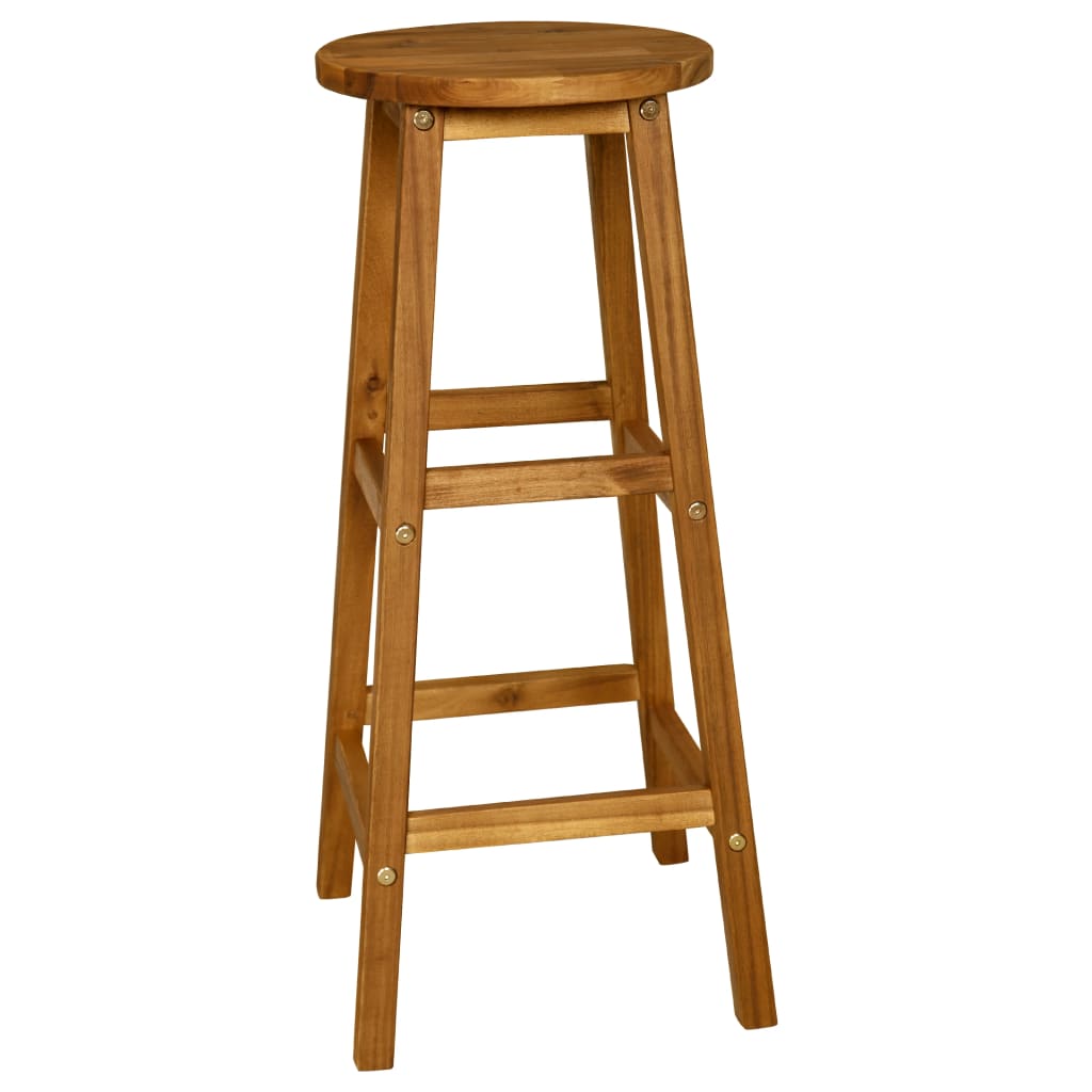 vidaXL 3 Piece Bar Set Solid Acacia Wood-4