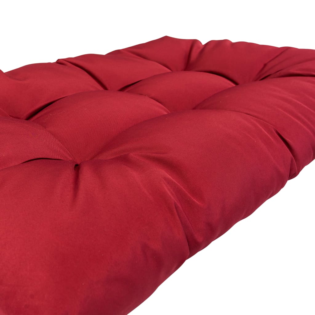 vidaXL Pallet Cushions 2 pcs Red Fabric-3