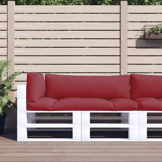 vidaXL Pallet Cushions 3 pcs Red Fabric-0