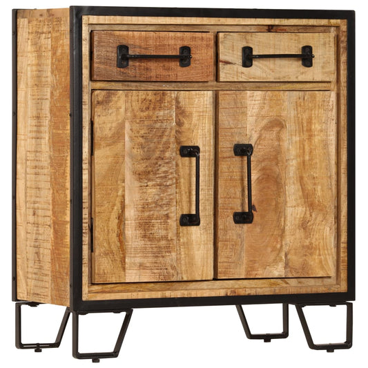 vidaXL Sideboard 25.6"x11.8"x27.6" Solid Mango Wood-0