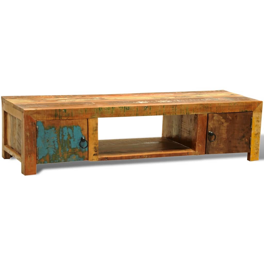 vidaXL TV Stand with 2 Doors Reclaimed Wood Vintage-3