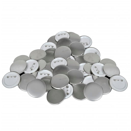 vidaXL Pinback Buttons Pin Badges Button Parts Supplies Metal Front 1" Round-0