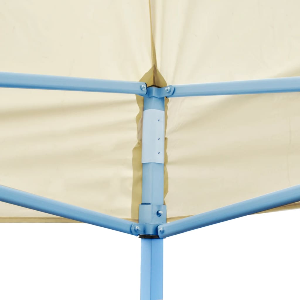 vidaXL Party Tent Foldable Pop-up Gazebo Patio Pavilion Canopy Tent Cream-2
