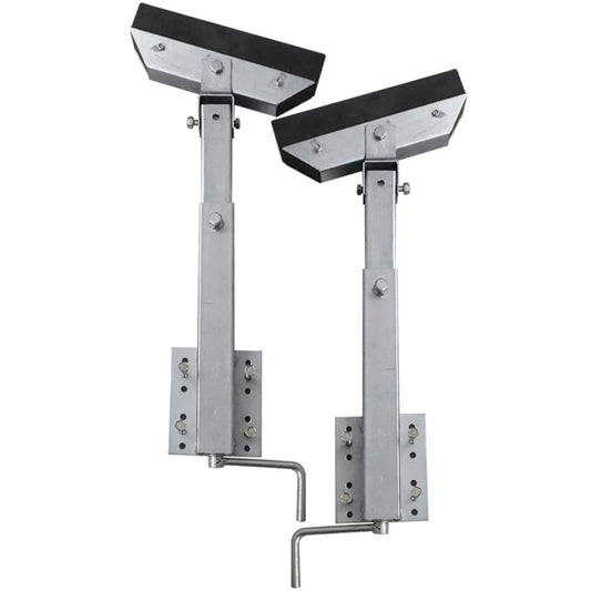 vidaXL Boat Trailer Solid Bar Bow Support Set of 2 24.8"-34.6"-0